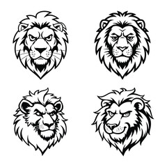 Lion Head Illustrations