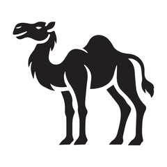 Camel icon isolated on white background