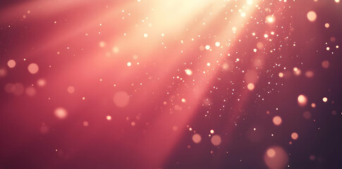 Fototapeta premium A dreamy background with soft rays of light and floating particles, creating a warm ambiance.