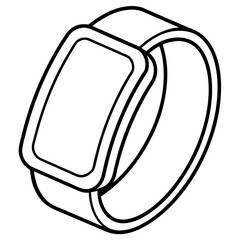 Fitness Tracker Icon Vector