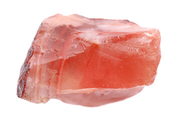 Beautiful mineral isolated on white. Natural gemstone