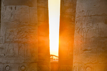 Sunset at Luxor temple 