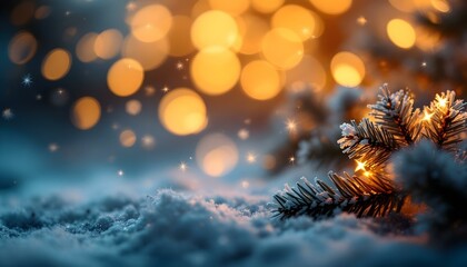 Fototapeta premium christmas tree and lights