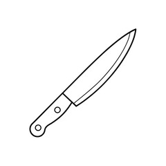 Kitchen Knife Line art