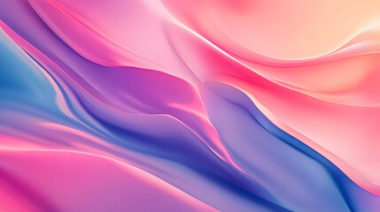 Fototapeta premium Abstract Pink Blue Purple Swirling Wave Design