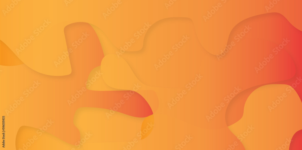 Poster abstract orange wave background. creative motion concept. light elegant dynamic abstract background.