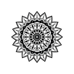 Floral Mandala Art Vector Illustration