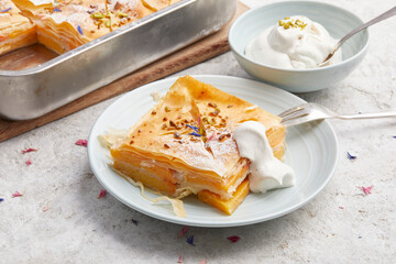 FIlo Pastry with Fruit and Cream