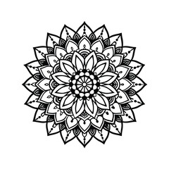 Floral Mandala Art Vector Illustration