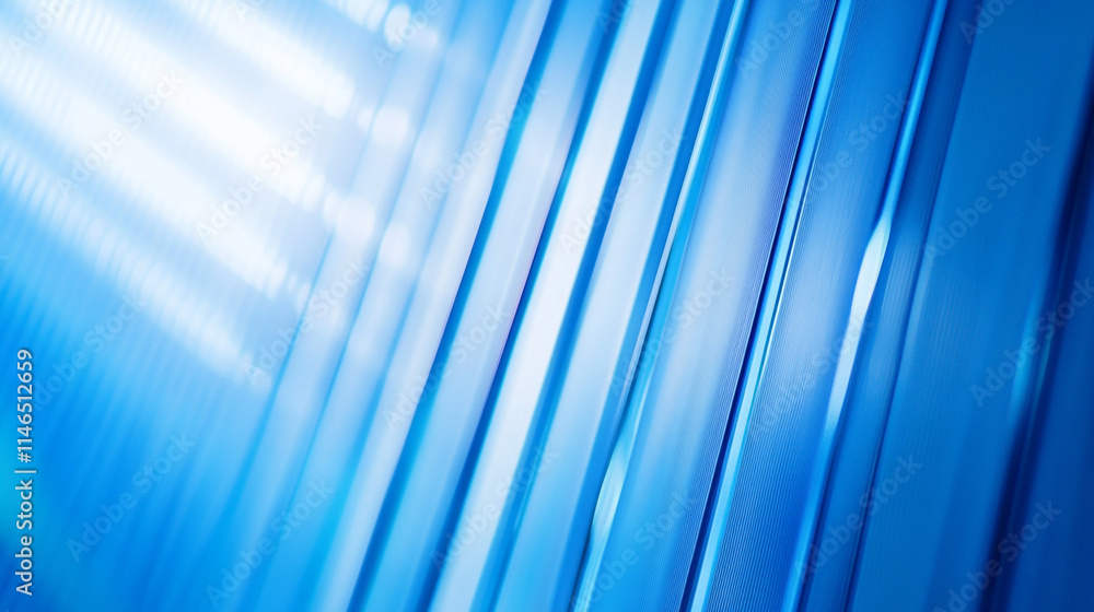 Poster close-up of blue light reflections on a textured surface creating a striking pattern.