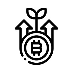 Bitcoin line icon