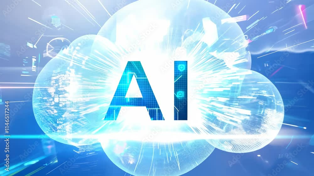 Poster understanding the impact of artificial intelligence in cloud computing on modern business operations