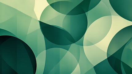 Fototapeta premium An abstract green background features a pattern of overlapping elliptical shapes. Ecliptical. Illustration