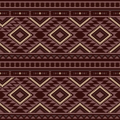 Southwest Aztec geometric Native American Mexican Navajo tribal ethnic boho indian texture ornament seamless pattern fabric colorful design vector for woven textile printing blanket rug carpet fashion