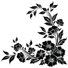 Floral Flower with leaf