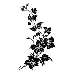 Floral Flower with leaf