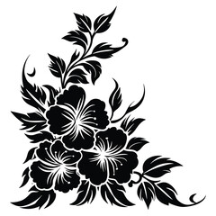 Floral Flower with leaf