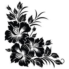 Floral Flower with leaf