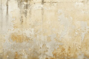 Fototapeta premium Textured Stucco Wall Background in Beige with Concrete Element