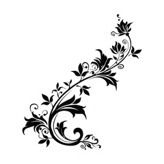 Floral Flower with leaf