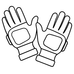 Vector Design of VR Gloves Icon