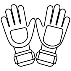 Obraz premium Vector Design of VR Gloves Icon