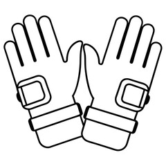 Vector Design of VR Gloves Icon