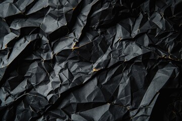 Obraz premium Vintage Folded Paper Background in Classic Black Texture
