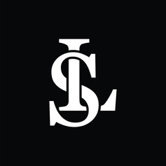 LS letter logo concept isolated on white background. LS Logo