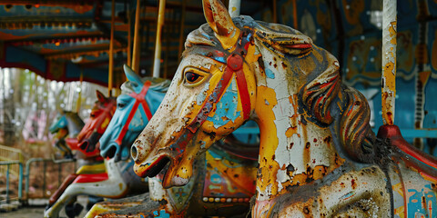 Decaying Carousel Horses