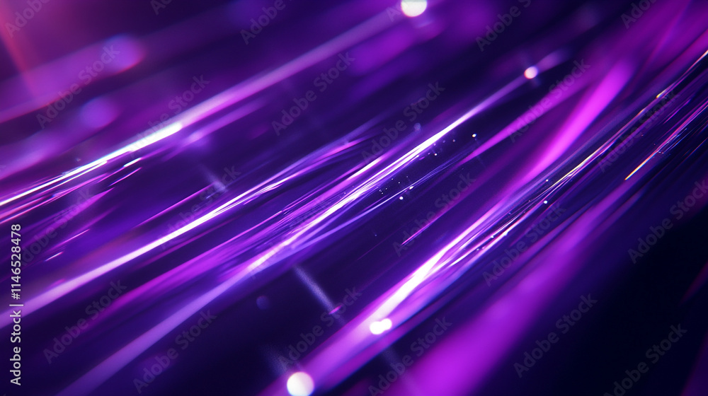 Aufkleber vibrant purple abstract lines create dynamic movement in digital space.