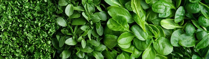 Fresh green leafy vegetables garden food photography nature close-up