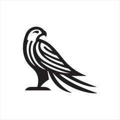 falcon bird silhouette vector logo design