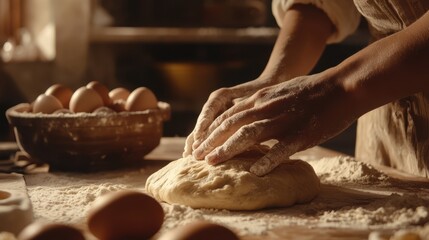 Fototapeta premium The Art of Dough Making