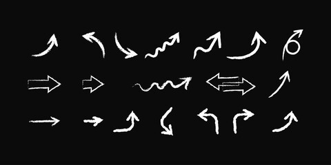 Simple arrows set vector. Arrow icons set vector.