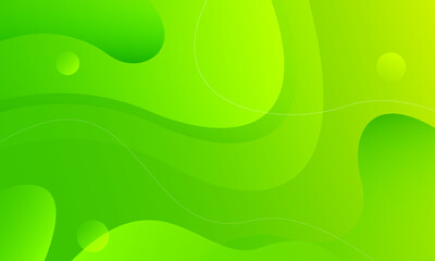 Abstract green background with waves. Eps10 vector