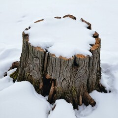 snow covered tree