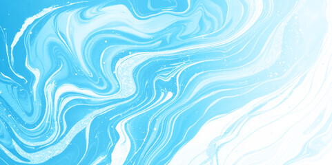 abstract blue liquid wavy marble texture.