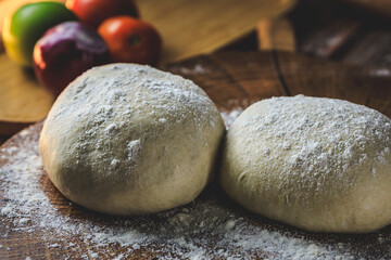 Pizza dough, pizza dough balls