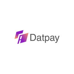 Letter D wallet, pay and arrow icon logo design vector illustration for brand