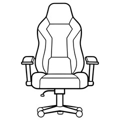 Gaming Chair Vector Icon Design