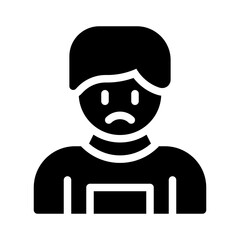 Depression glyph icon