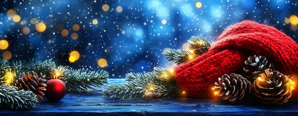 Christmas Eve Celebration with Snowman and Candlelight