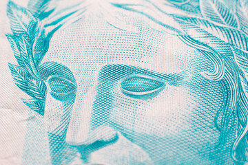 Close nos olhos da Ef&iacute;gie da Rep&uacute;blica