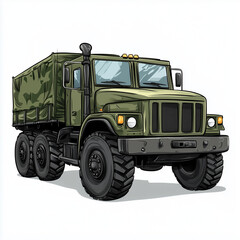Military Truck - Rugged Tactical Vehicle for Transport and Combat Operations