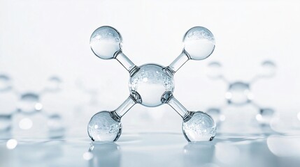 Glassy Molecular Structure: A Glimpse into the Building Blocks of Matter
