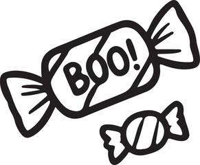 candy silhouette vector illustration