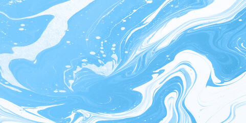 abstract blue liquid wavy marble texture.