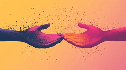 Hands Holding Vibrant Holi Powders Symbolizing Joy and Unity