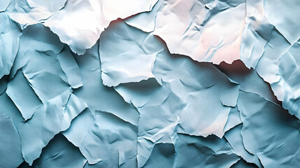 Abstract Blue Crinkled Paper Background Illustration